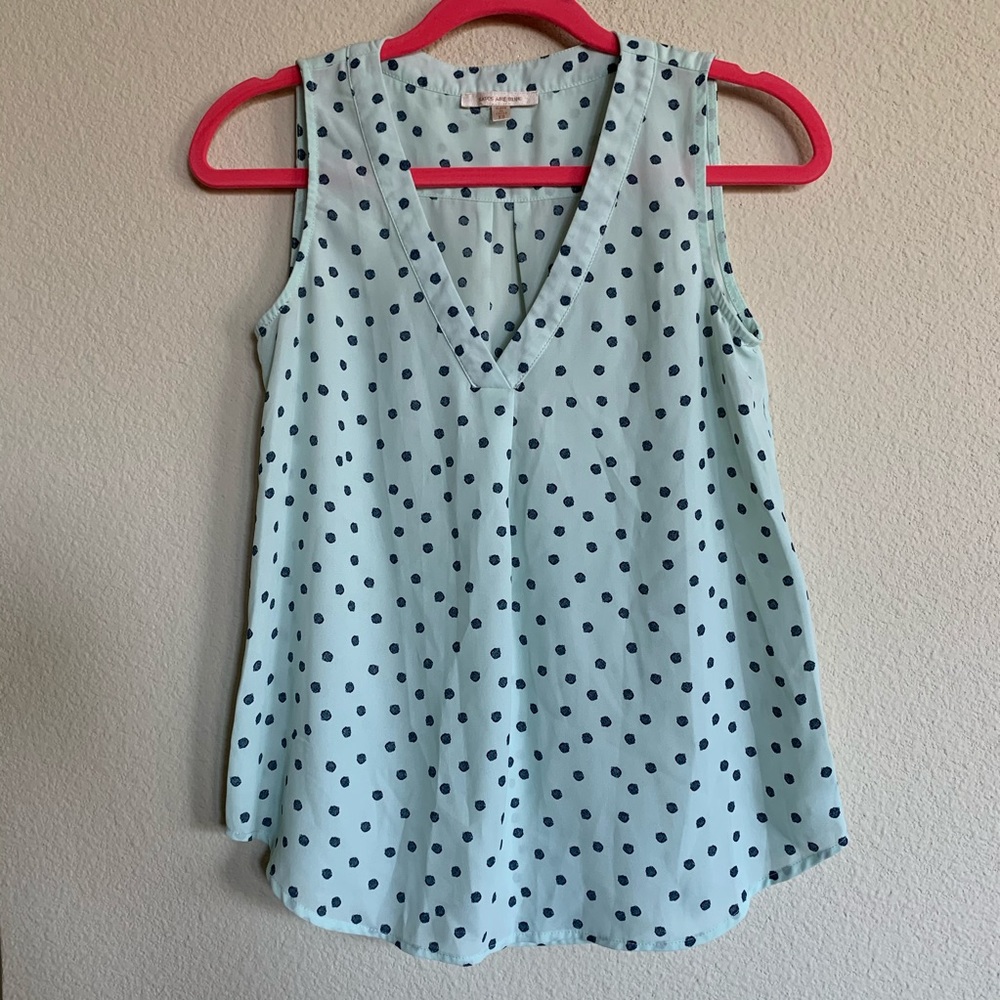 Skies are Blue Marcey V-Neck Blouse - xs